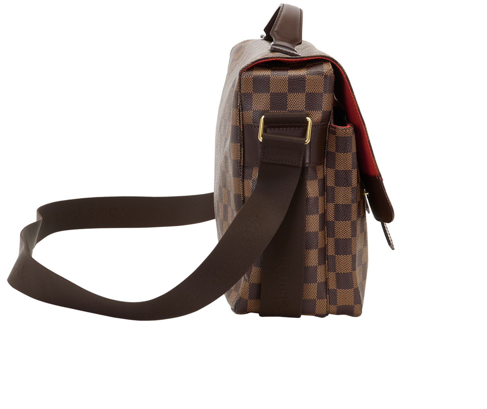 Broadway Messenger, &pound;650, Handbags, Brown/Tan, Canvas, Side view